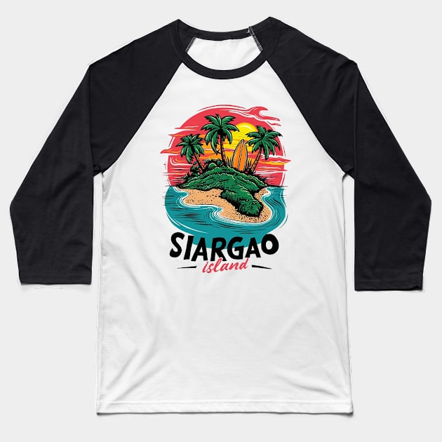 SIARGAO ISLAND Baseball T-Shirt by likbatonboot